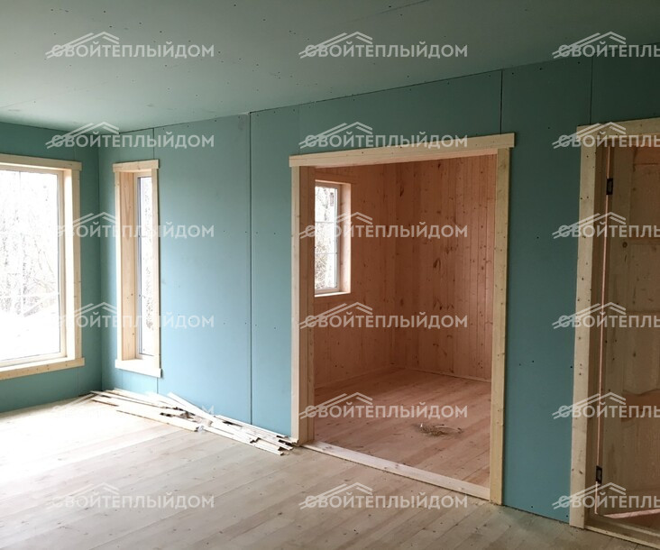 Каркасный дом 7,5х10,0м фото 19