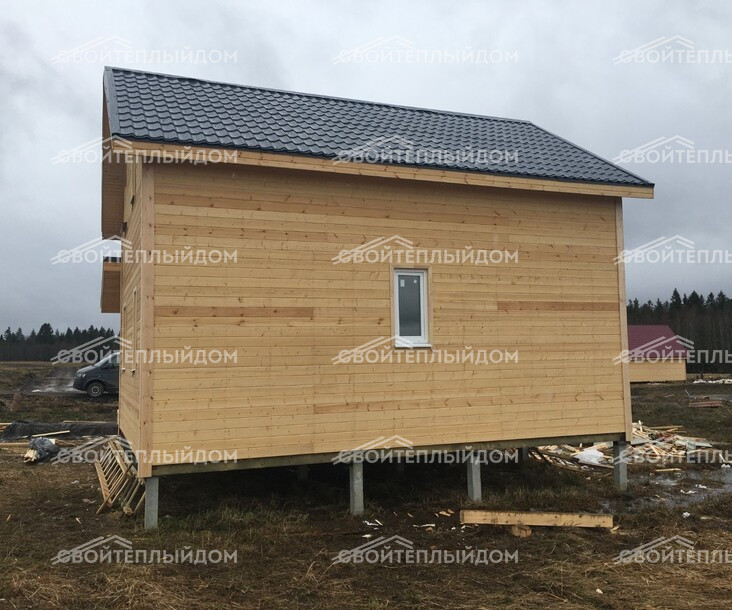 Каркасный дом 6,0х8,0м фото 4