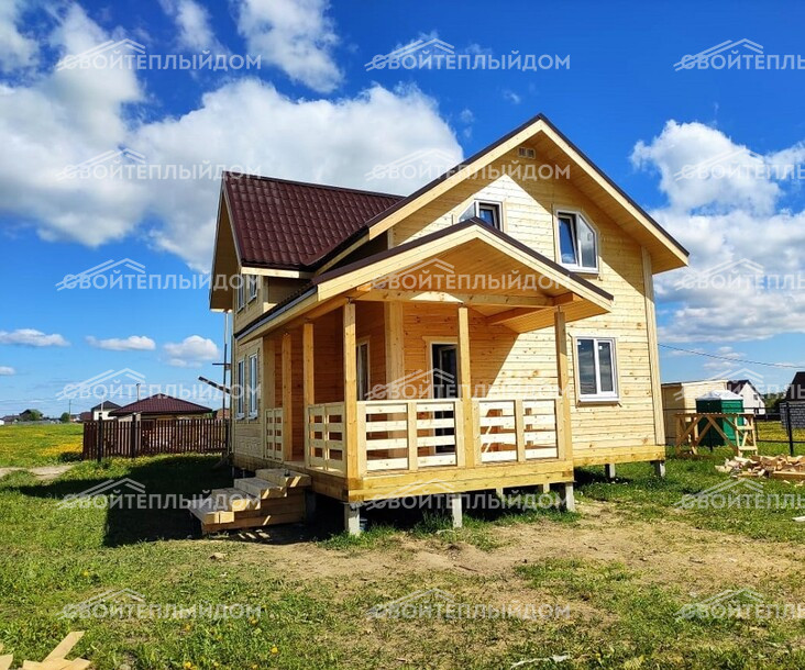 Брусовой дом 7,5х9,5м фото 7