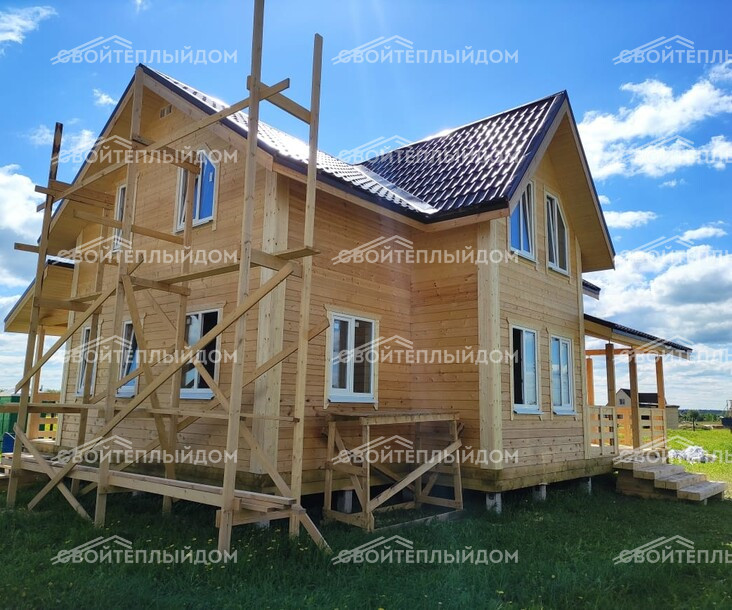 Брусовой дом 7,5х9,5м фото 10