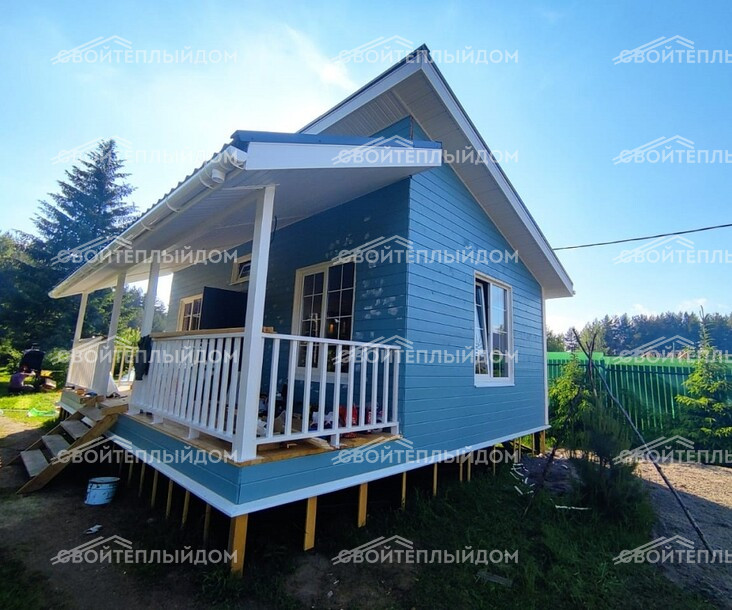Каркасный дом 6,5х8,5м фото 18