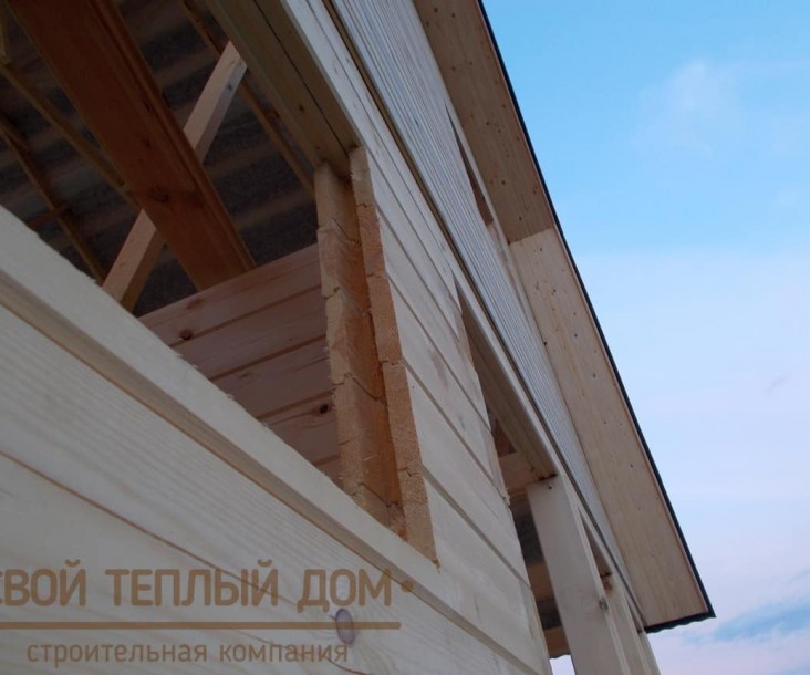 Дом из бруса 7х8м фото 9