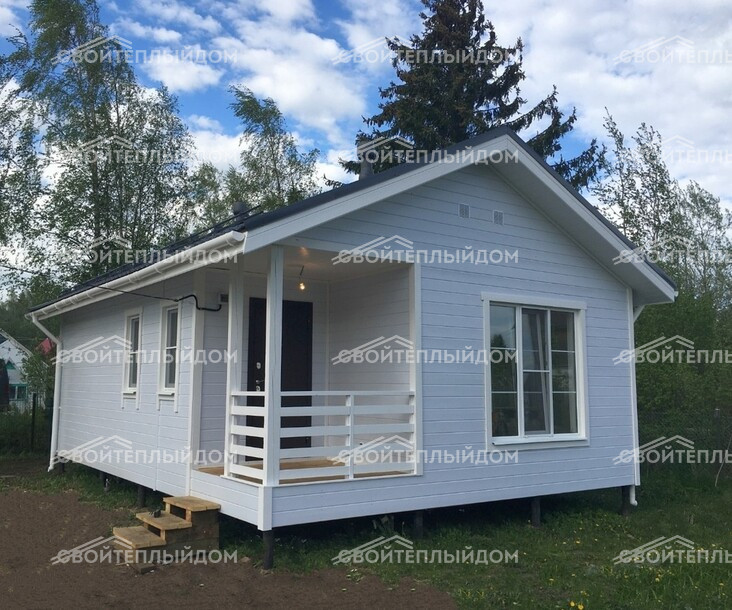 Каркасный дом 6,0х9,0м фото 1