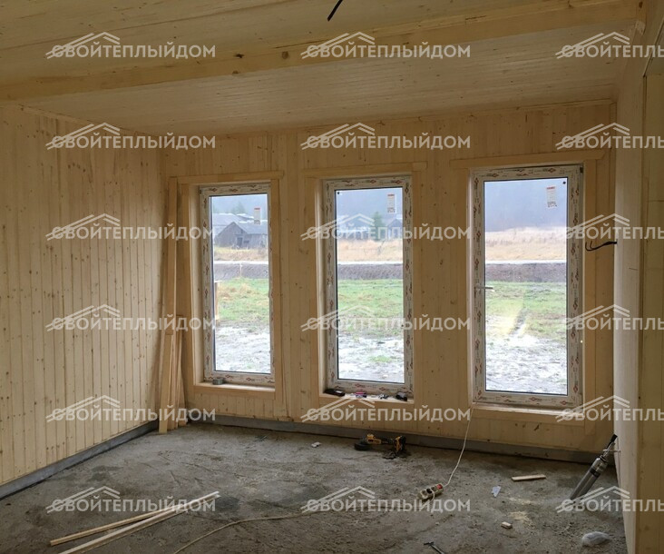 Каркасный дом 7,5х10,0м фото 6