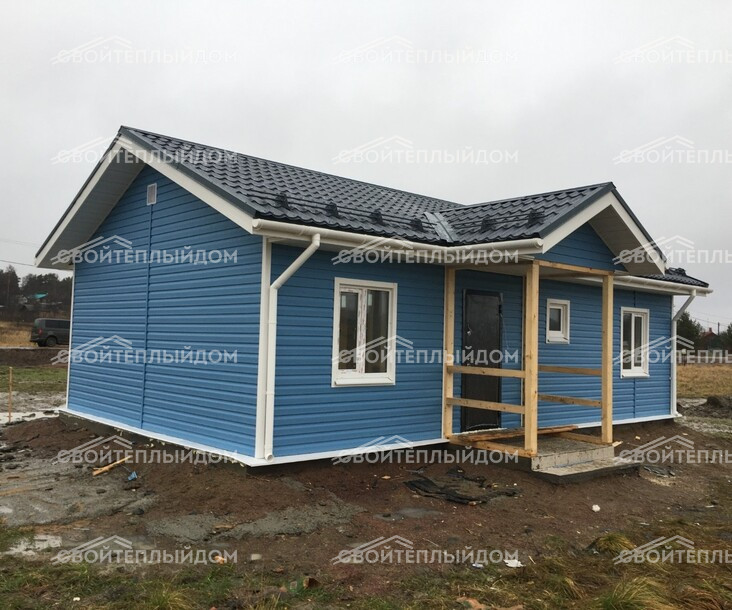 Каркасный дом 7,5х10,0м фото 4