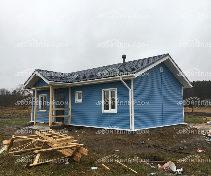Каркасный дом 7,5х10,0м фото 5