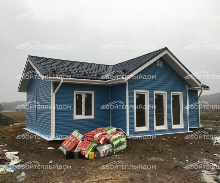 Каркасный дом 7,5х10,0м фото 3