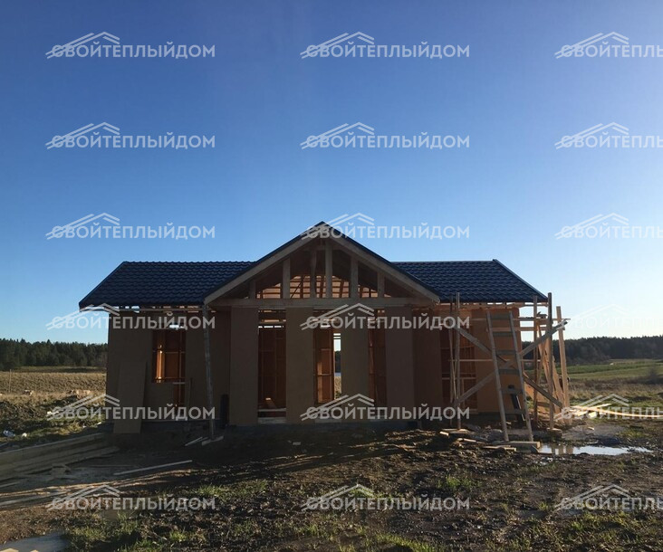 Каркасный дом 7,5х10,0м фото 10