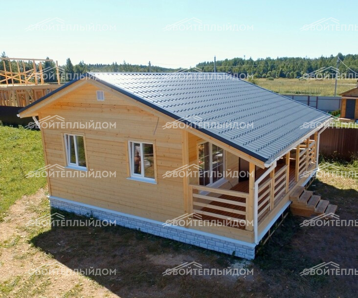 Каркасный дом 6,0х8,0м фото 1