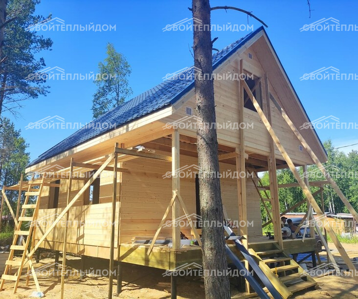 Каркасный дом 6,0х8,0м фото 14