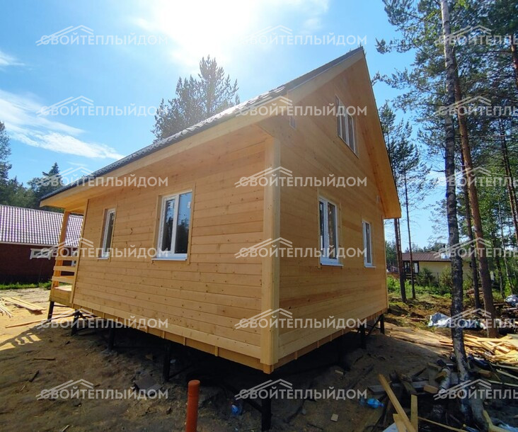 Каркасный дом 6,0х8,0м фото 4