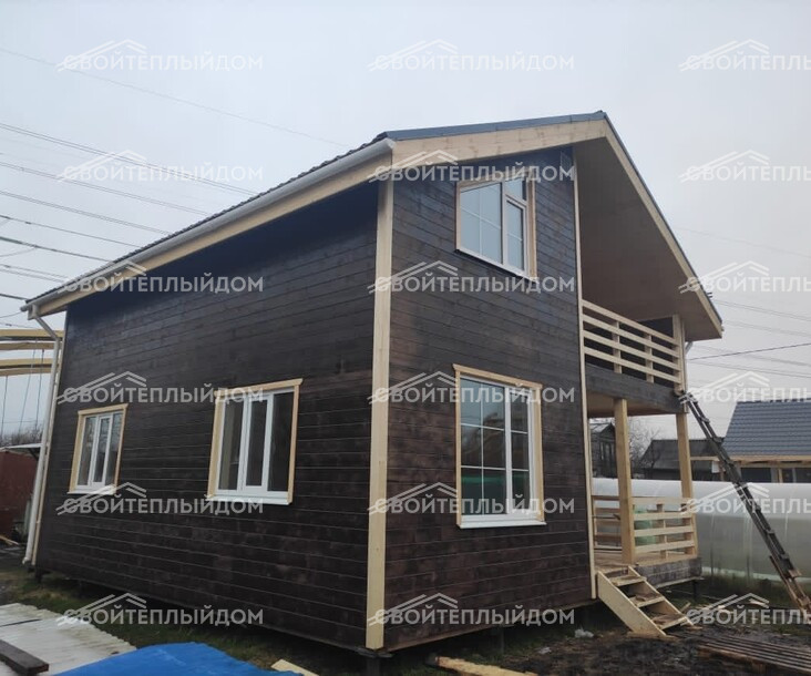 Каркасный дом 8,0х8,0м фото 7