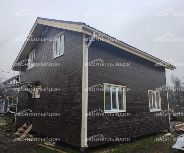 Каркасный дом 8,0х8,0м фото 8