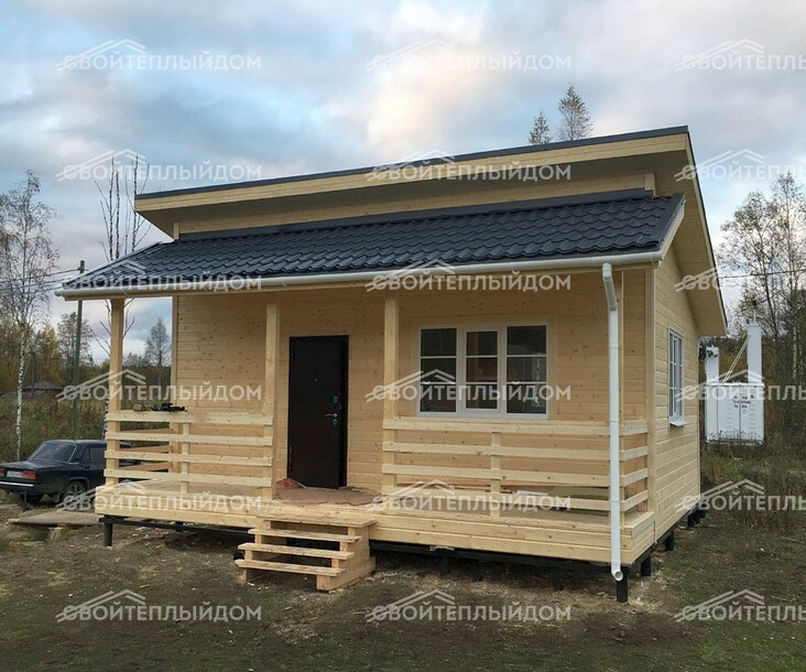 Каркасный дом 6,0х7,0м фото 2