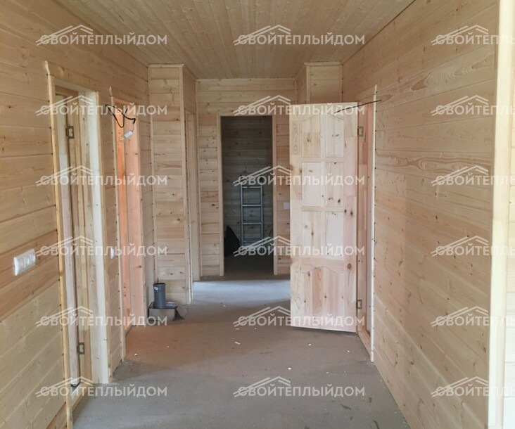 Каркасный дом 7,3х11,3м фото 18