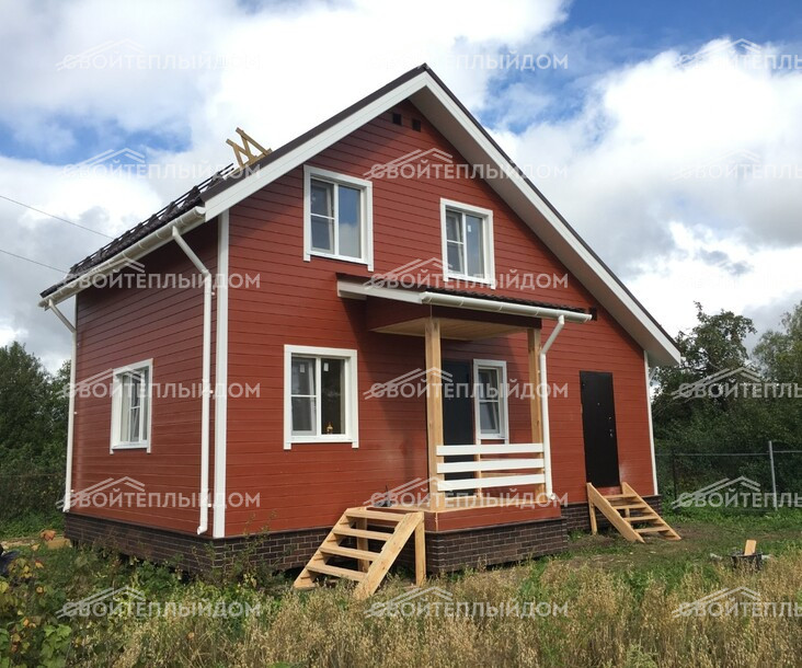 Каркасный дом 6,0х9,0м фото 6