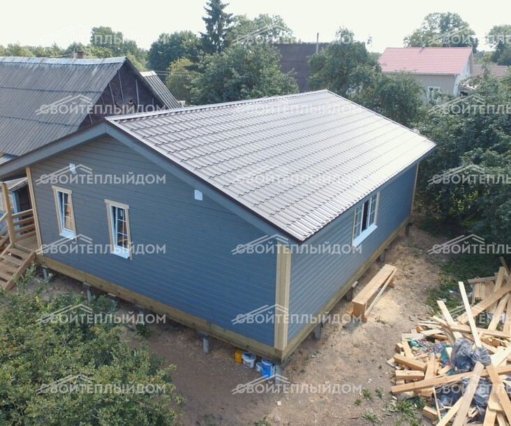 Брусовой дом 8,0х10,0м фото 2
