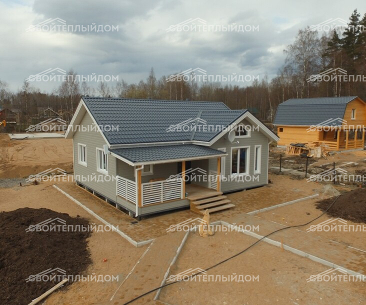 Каркасный дом 8,5х10,0м фото 2