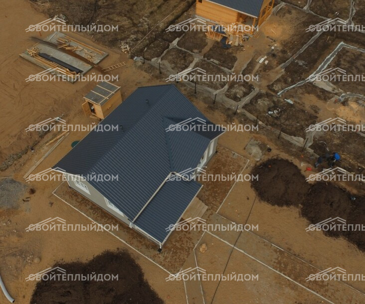 Каркасный дом 8,5х10,0м фото 6