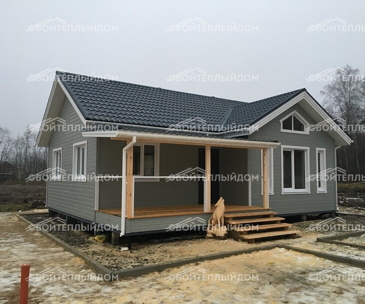 Каркасный дом 8,5х10,0м фото 7