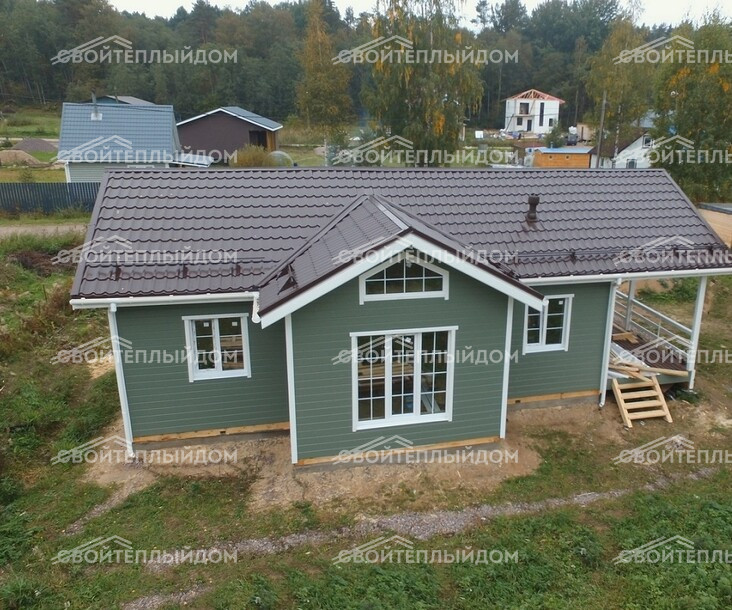 Каркасный дом 12,5х7,5м фото 1