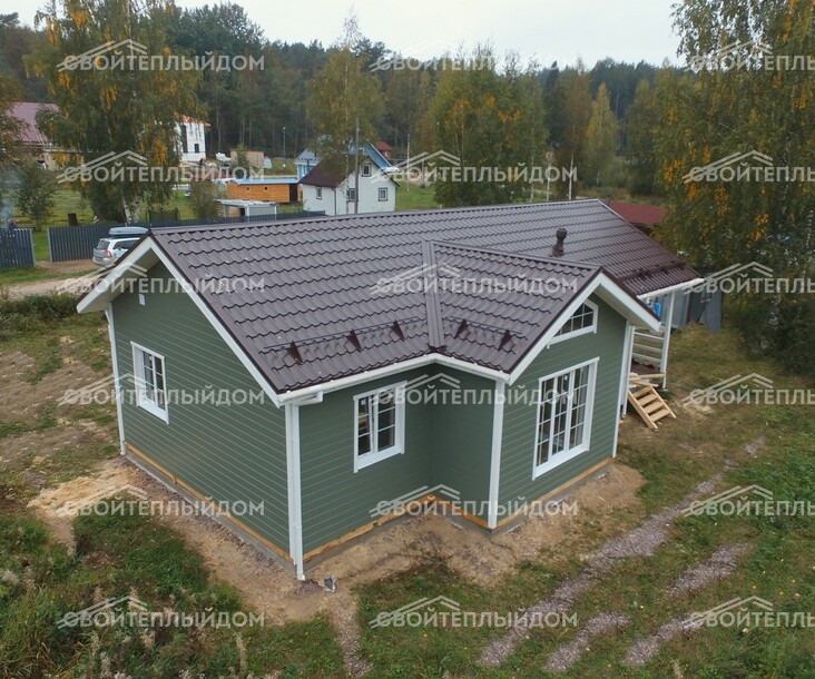 Каркасный дом 12,5х7,5м фото 2