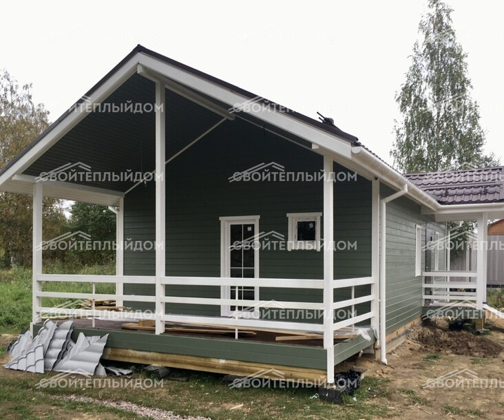 Каркасный дом 12,5х7,5м фото 10
