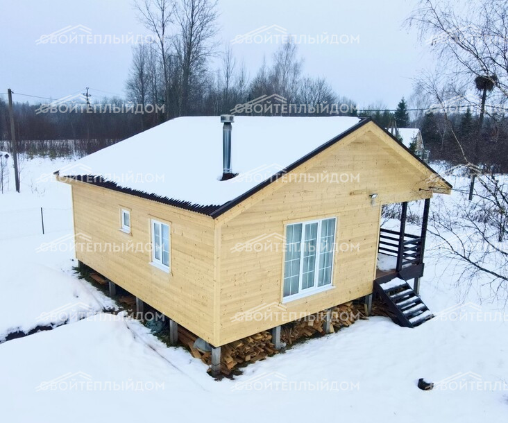 Каркасный дом 9,0х9,0м фото 2