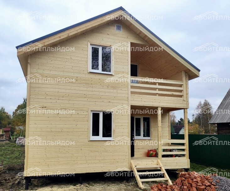 Каркасный дом 7,0х7,0м фото 2