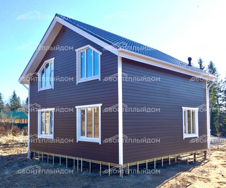 Каркасный дом 8,0х8,0м фото 9