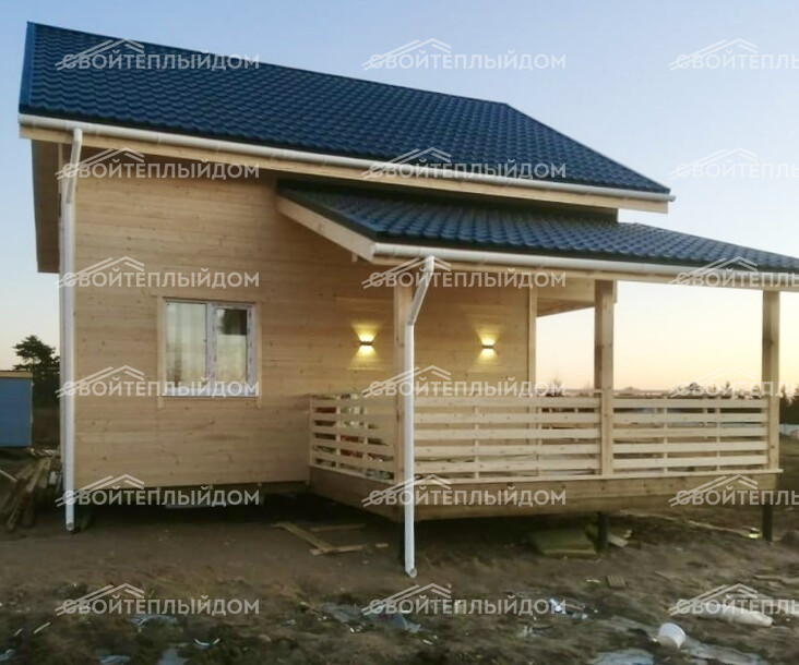 Каркасный дом 8,0х8,0м фото 5