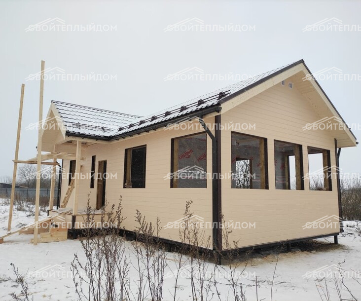 Баня из бруса 6,0х8,0м фото 14