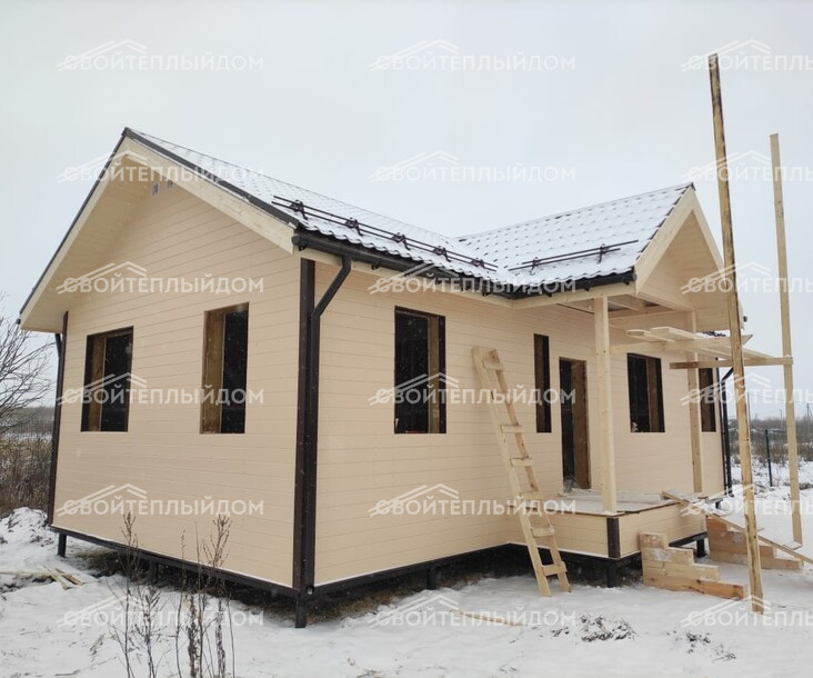 Баня из бруса 6,0х8,0м фото 16