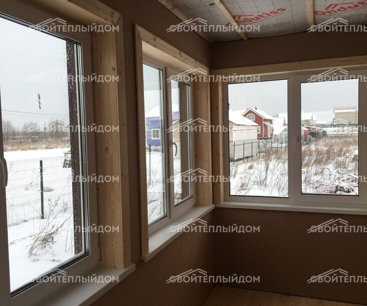Баня из бруса 6,0х8,0м фото 12