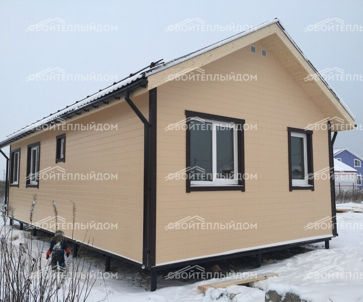 Баня из бруса 6,0х8,0м фото 3