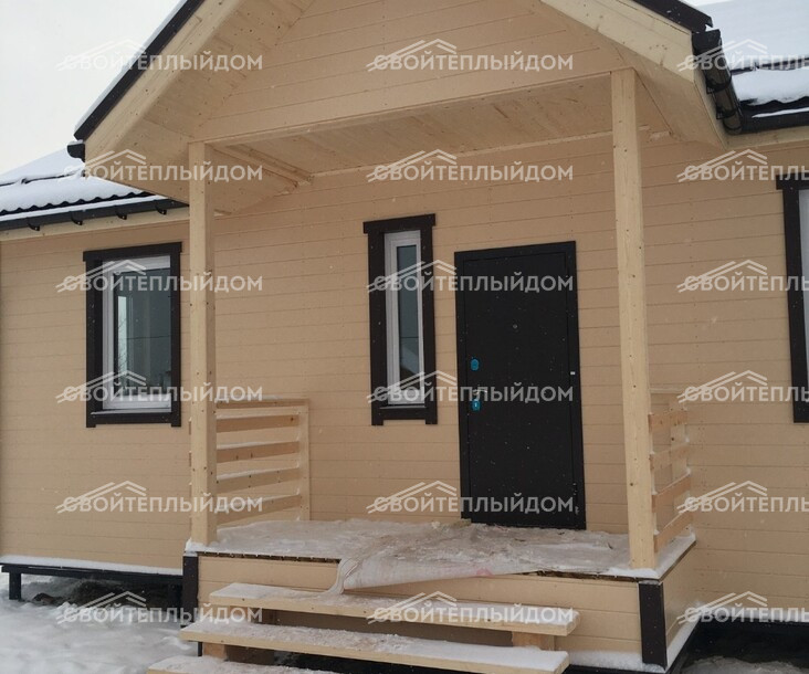 Баня из бруса 6,0х8,0м фото 5