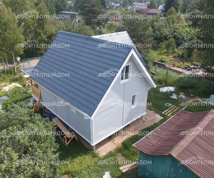 Каркасный дом 7,0х10,0м фото 4