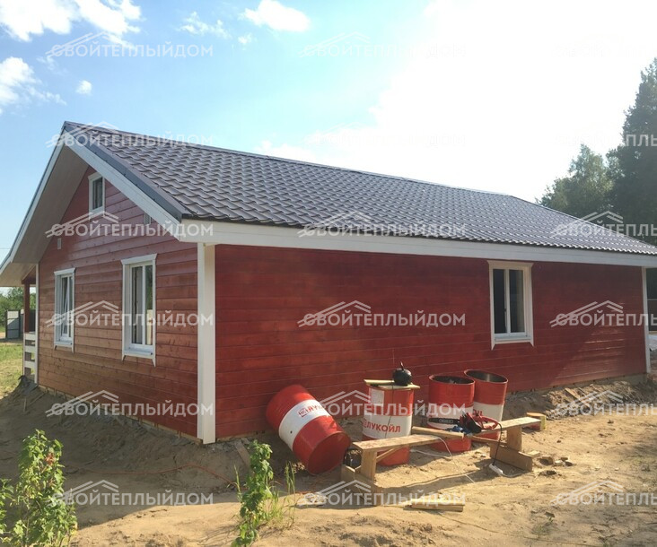 Каркасный дом 8,5х10,0м фото 3