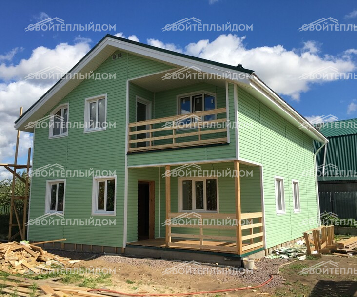 Каркасный дом 8,0х10,0м фото 6
