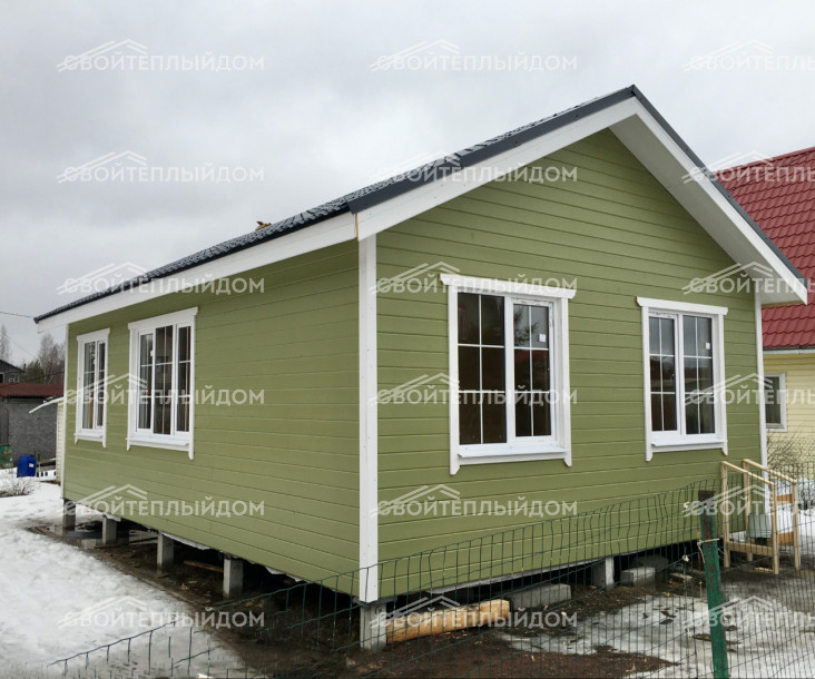 Каркасный дом 6,0х9,0м фото 1
