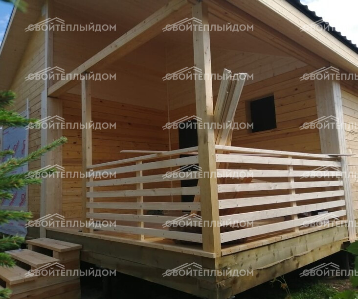 Дом из бруса 8,0х12,0м фото 4