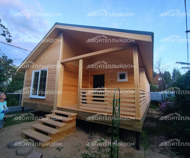 Дом из бруса 8,0х12,0м фото 1