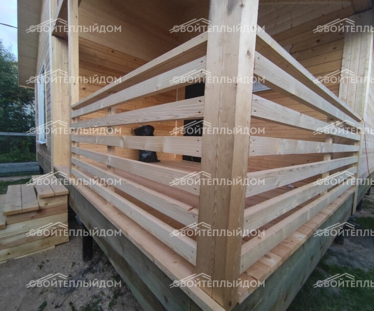 Дом из бруса 8,0х12,0м фото 5