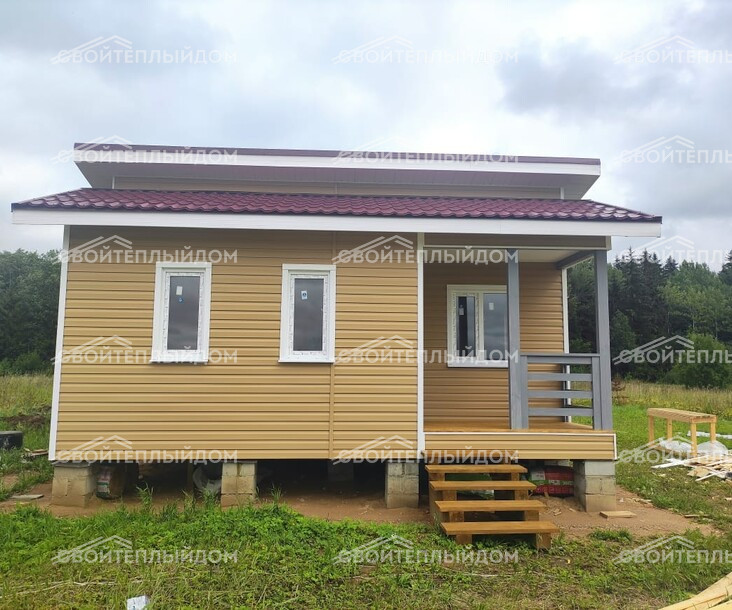 Каркасный дом 6,0х7,0м фото 2