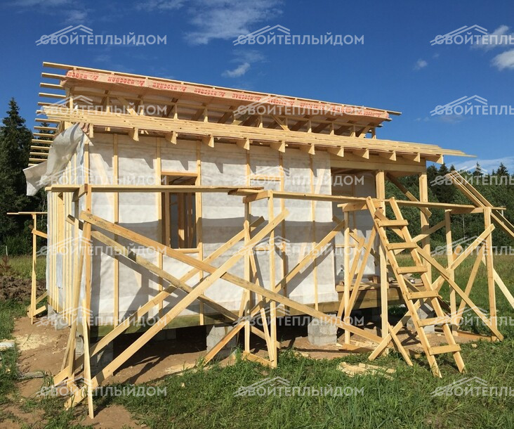 Каркасный дом 6,0х7,0м фото 14