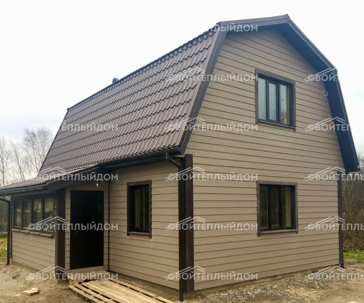 Каркасный дом 6,0х8,0м фото 5