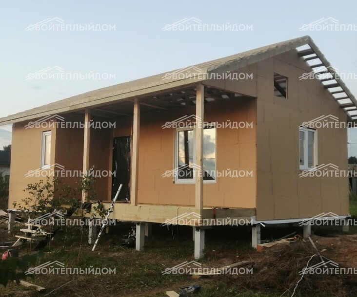 Каркасный дом 7,0х9,0м фото 15