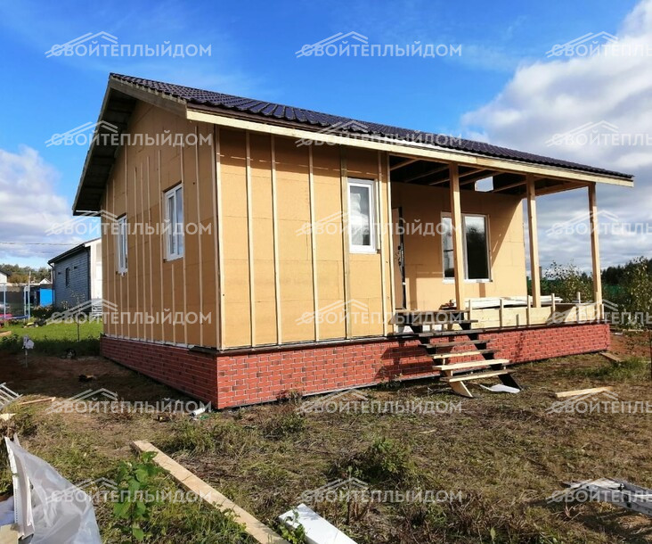 Каркасный дом 7,0х9,0м фото 14
