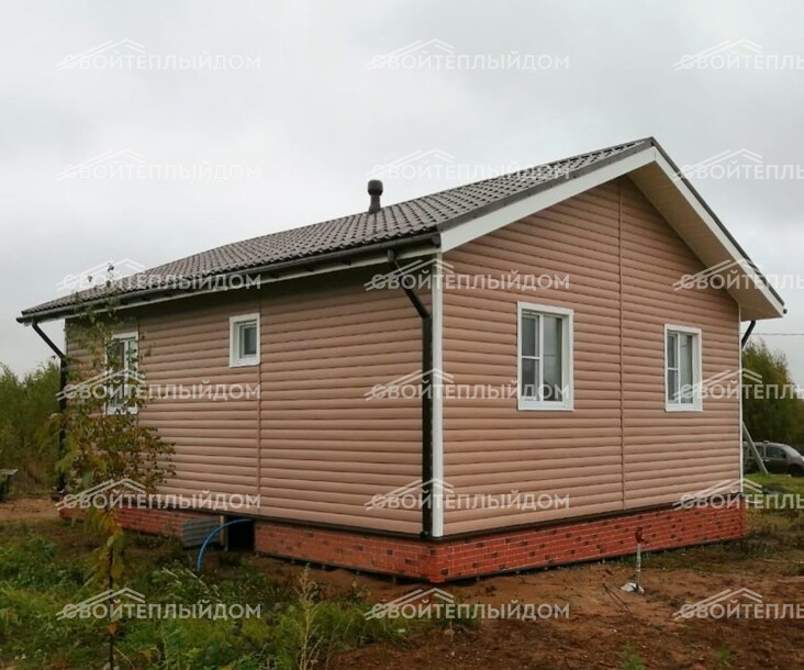 Каркасный дом 7,0х9,0м фото 3