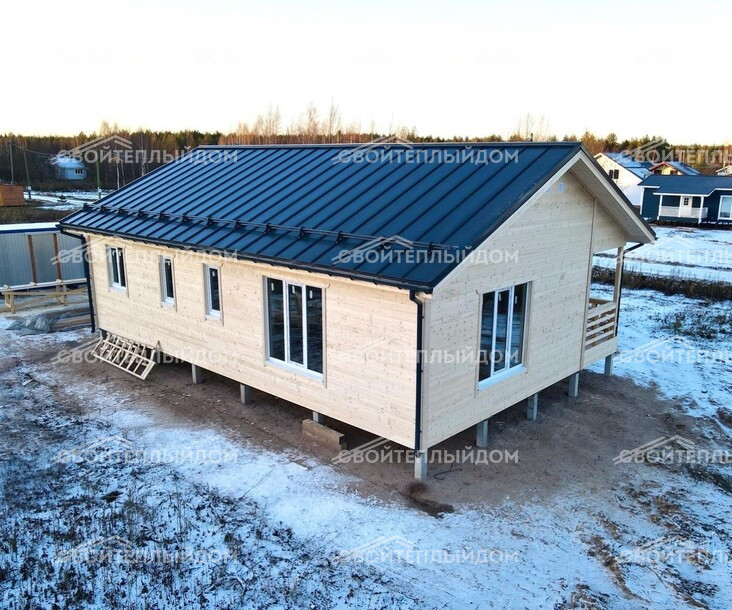 Каркасный дом 8,5х12,0м фото 1